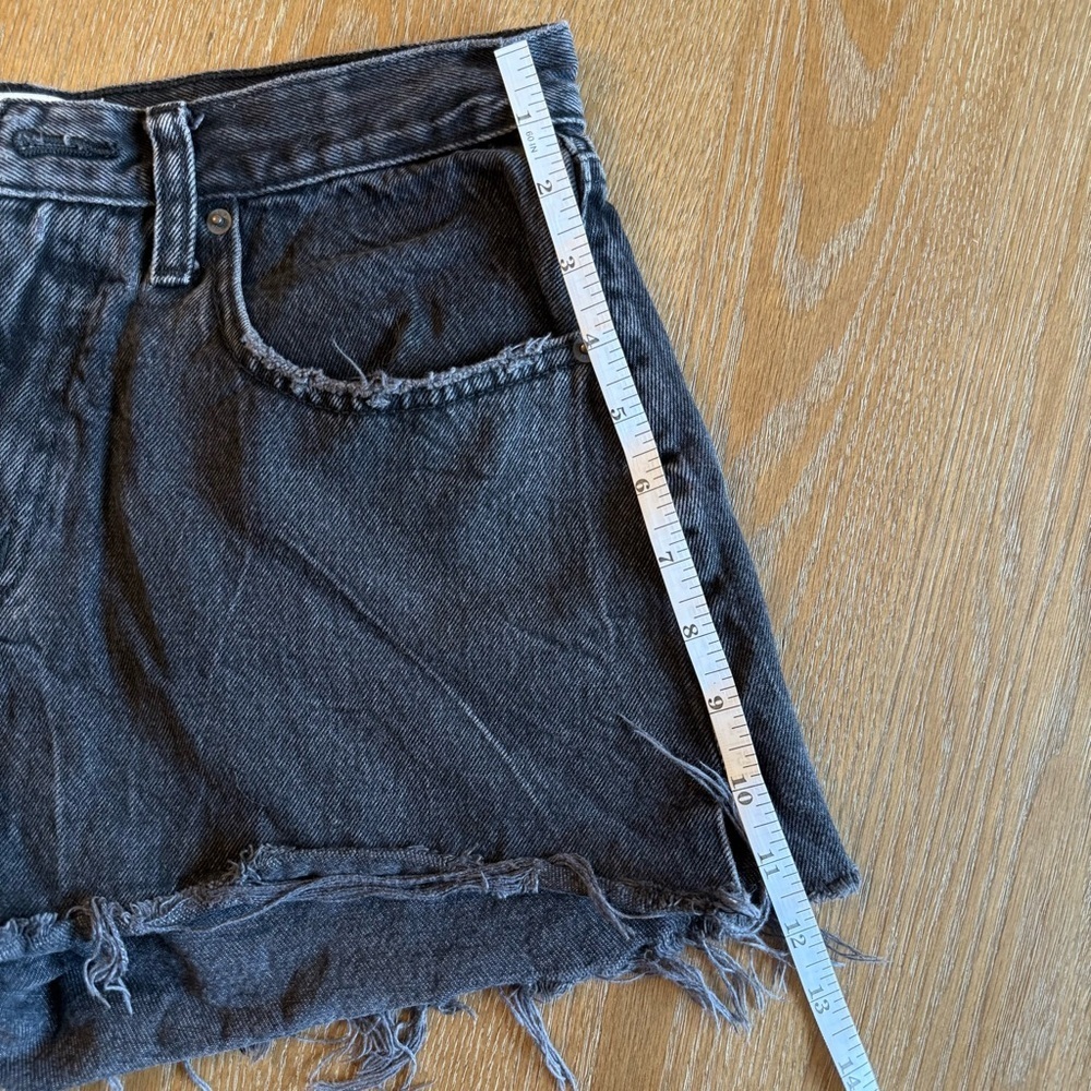 Abercrombie & Fitch Curve Love Charcoal Jean Shorts - Picture 12 of 12